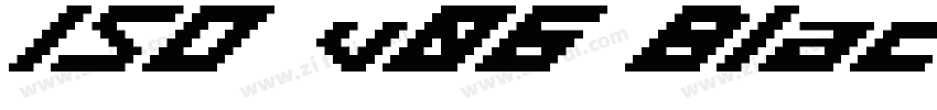 ISO v06 Black字体转换